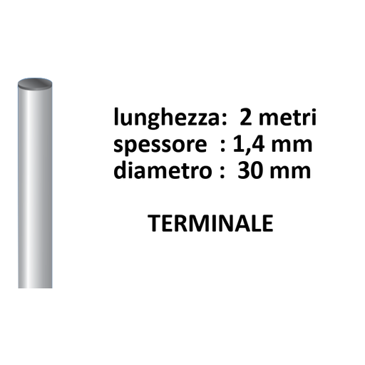 [SYL102] PALO MT 2 Ø 30 X 1,4 RF TERMINALE
