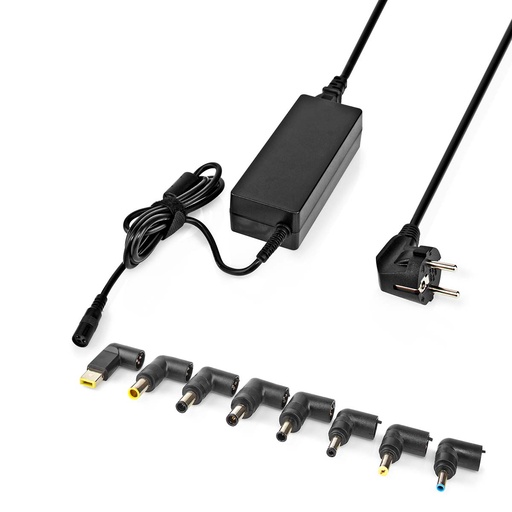 [NBAU9001FBK] ALIMENTATORE NEDIS 90W USB 15V-20V CC 6A 8PLUG CC