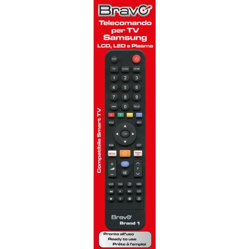 [BRAND1] TELECOMANDO TV BRAVO MODELLO BRAND DEDICATO PER SAMSUNG 