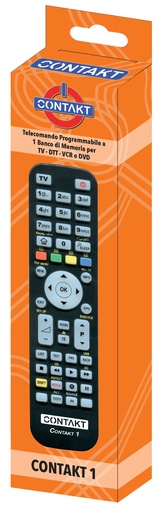 [CONTAKT1] TELECOMANDO TV CONTAKT UNIVERSALE PROGRAMMABILE 1:1