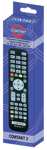 [CONTAKT3] TELECOMANDO TV CONTAKT UNIVERSALE PROGRAMMABILE 1:3