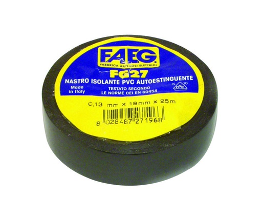 [FG27152] NASTRO ADESIVO ISOLANTE FAEG 15MMX10MT BLU