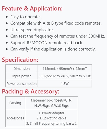 [4790730] PROGRAMMATORE PORTATILE MOD.RMC888