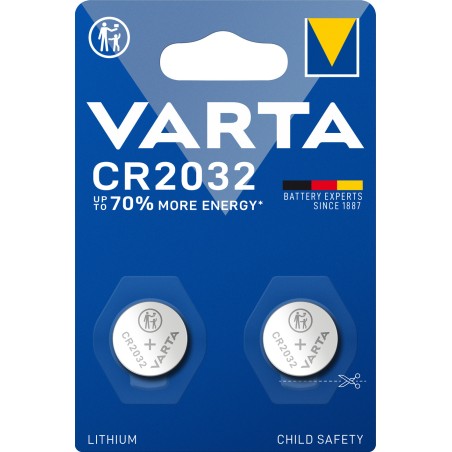 [6032B2] PILE VARTA SPECIALISTICHE 3V LITHIO BL. 2 6032/CR2032
