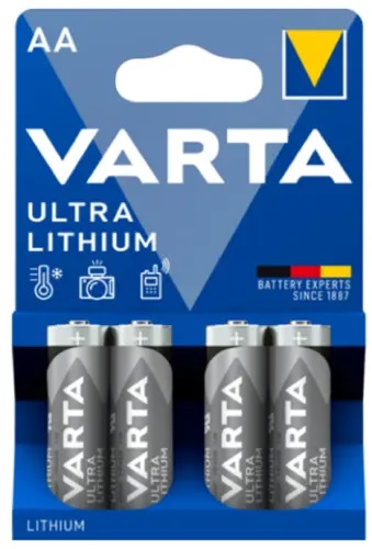 [6106] PILE VARTA ULTRA LITHIO STILO AA 1.5V BL. 4 6106
