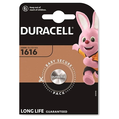 [DL1616] PILE DURACELL SPECIALISTICHE 3V LITHIO BL. 1 DL1616