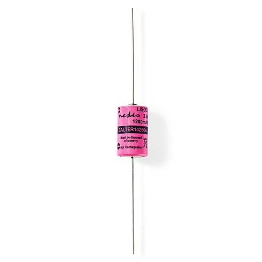 [HZ041] BATTERIA LITHIO 1/2AA 3.6V 1.2AH TERMINALI A SALDARE HZ041