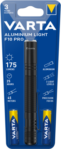 [16606] TORCIA VARTA LED ALLUMINIUM LIGHT F10 PRO 150LM STILO AA  INCLUSE PZ. 2 16606