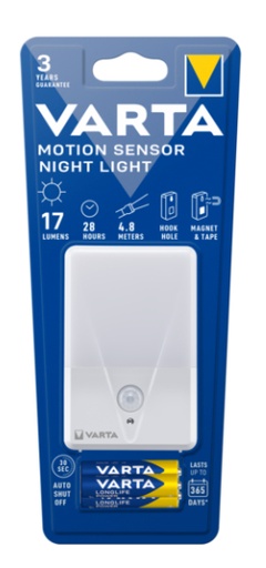 [16624] TORCIA VARTA LED MOTION SENSOR NIGHT LIGHT MINISTILO AAA INCLUSE PZ. 2 16624