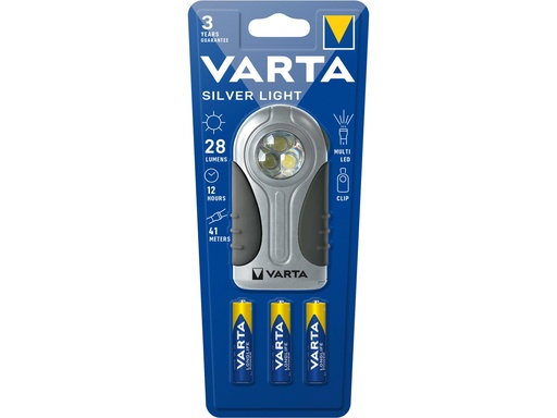 [16647] TORCIA VARTA LED SILVER LIGHT 28LM MINISTILO AAA INCLUSE PZ. 3 16647