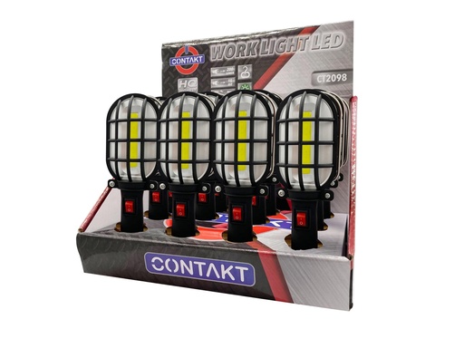 [CT2098] TORCIA CONTAKT LED COB 200LM +GANCIO E MAGNETE MINISTILO AAA NON INCL. ESP.12PZ