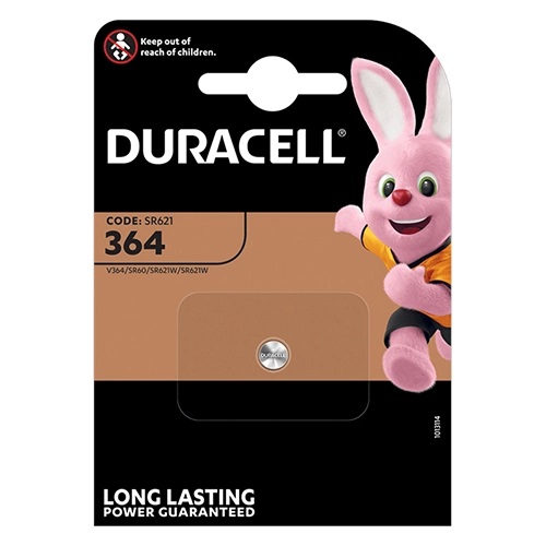 [D364] PILE DURACELL PER OROLOGIO SILVER OXIDE BL. 1 D364