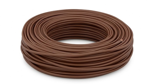 [PICS02035MA] CAVO ELETTRICO PIATTINA COSTA STRETTA 2X0.35 MARRONE 100 MT. IMQ