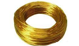 [PICS02035OR] CAVO ELETTRICO PIATTINA COSTA  STRETTA 2X0.35 ORO 100 MT. IMQ