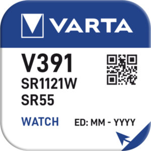 [V391] PILE VARTA PER OROLOGIO SILVER OXIDE BL. 1 V391/SR1120W