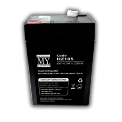 [HZ105] BATTERIA MATSUYAMA RICARICABILE AL PIOMBO 6V 4.5AH FASTON 4.8MM L70XP48XH101