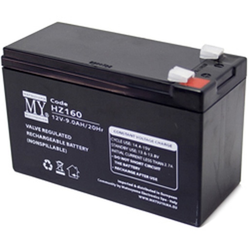 [HZ160] BATTERIA MATSUYAMA RICARICABILE AL PIOMBO 12V 9AH FASTON 4.8MM L151XP65XH95