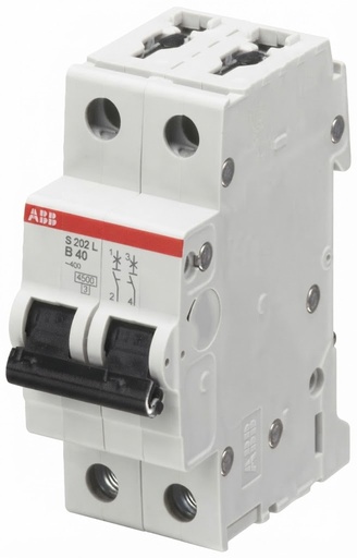 [S598392] INTERRUTTORE ABB MAGNETOTERMICO 1P+N CURVA C 16A - S201L NA C16 