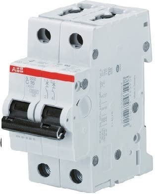 [S598460] INTERRUTTORE ABB MAGNETOTERMICO AUTOMATICO 4500KA  2P + 2 MODULI - S202L 10A 