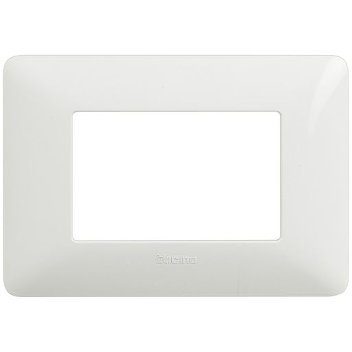 [BTIAM4803BBN] PLACCA BTICINO A 3 MODULI IN PLASTICA BIANCA SERIE MATIX