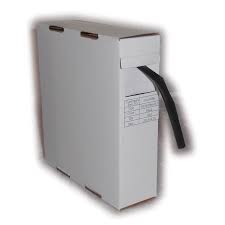 [TG28743ROL] GUAINA TERMORESTRINGENTE CONTAKT 2:1-125°C NERA Ø 9.5MM ROLL BOX 10MT