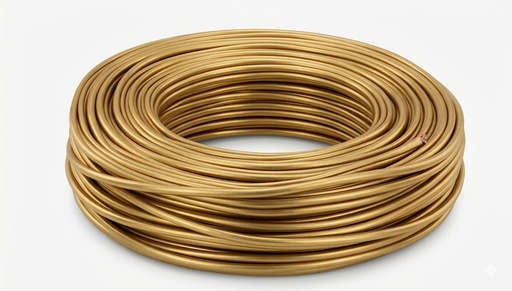 [VGP20275ORO] CAVO ELETTRICO PIATTINA VINILGOMMA H03VVH2-F 2 X 0.75 ORO 100MT. IMQ