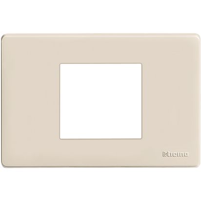 [BTI50323AR] PLACCA BTICINO A 2 MODULI CENTRATI IN RESINA AVORIO  SERIE  BTICINO MATIX 