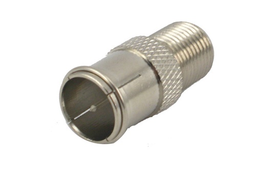 [15050000] CONNETTORE PROFESSIONALE IN RAME 'F' PRESA/SPINA RAPIDO EXITV