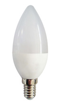 [28010007] 6W LED  LAMPADA E14 MINI OLIVA 4000K 400LM 20000H ITC/AS