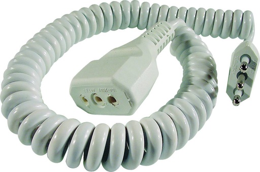 [61100N] PROLUNGA 3 MT. 2X 0.75  BIANCO TECNID