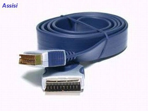 [CZ131100] CAVO SCART-SCART 21P PIATTO 1.5MT 100% RAME STAR