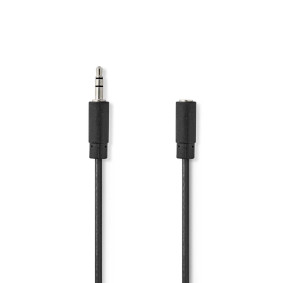 [EL50JJ3S] CAVO PROLUNGA AUDIO 1 X JACK3.5 M STEREO +1 JACK3.5 F STEREO 5MT. GBL