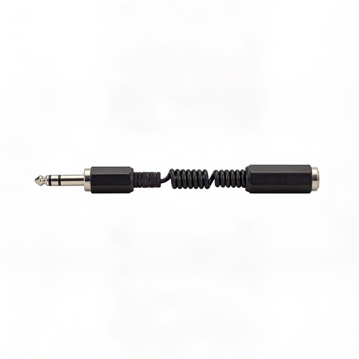 [ELS50JF] CAVO DI RACCORDO SPIR. ESTENSIBILE 1XJACK 6.3 M ST + 1 PLUG 6.3 F ST 1.5MT GBL