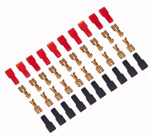 [GB330500] KIT 10 FASTON FEMMINA + 10 COPRIFASTON R/N 2.8 MM STAR