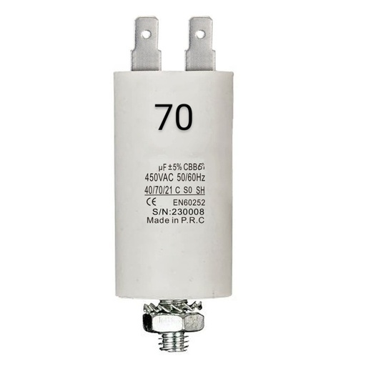 [CORPN245070] CONDENSATORE  MATSUYAMA INDUSTRIALE DI SPUNTO 400/450V 70UF