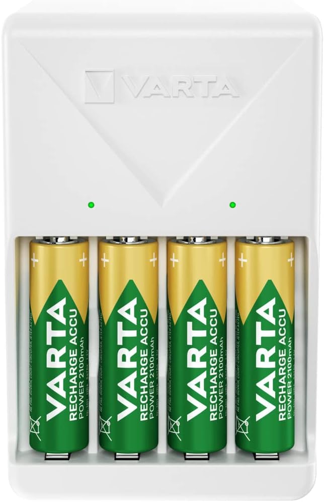 CARICABATTERIE VARTA CON STILO AA 2100MAH NI-MH PZ. 4 57657101451