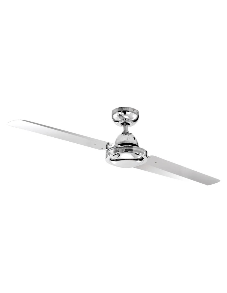 VENTILATORE A SOFFITTO CROMATO 2 PALE ROSSINI