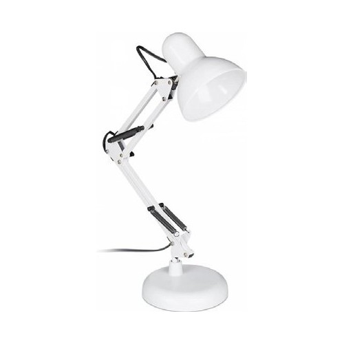 LAMPADA DA TAVOLO ORIENTABILE COLORE BIANCA E27 MAX 40W DIAM 170MM  DIM. 6M