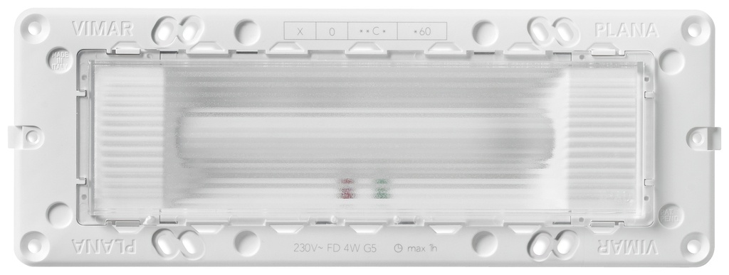 PLAFONIERA VIMAR D'EMERGENZA  SERIE PLANA BIANCO