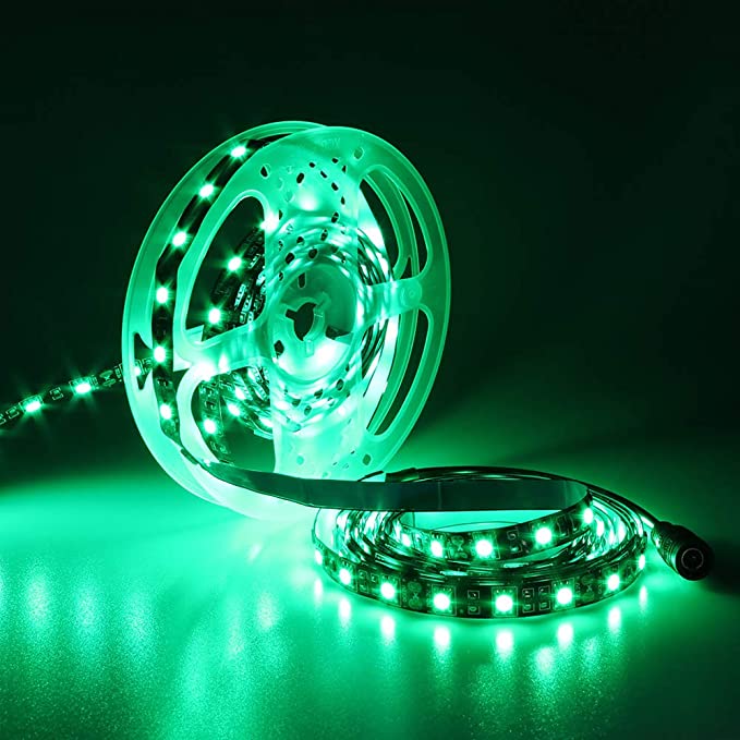 STRIP  3528  VERDE 12V 24W 60LED/M 5MT IP65