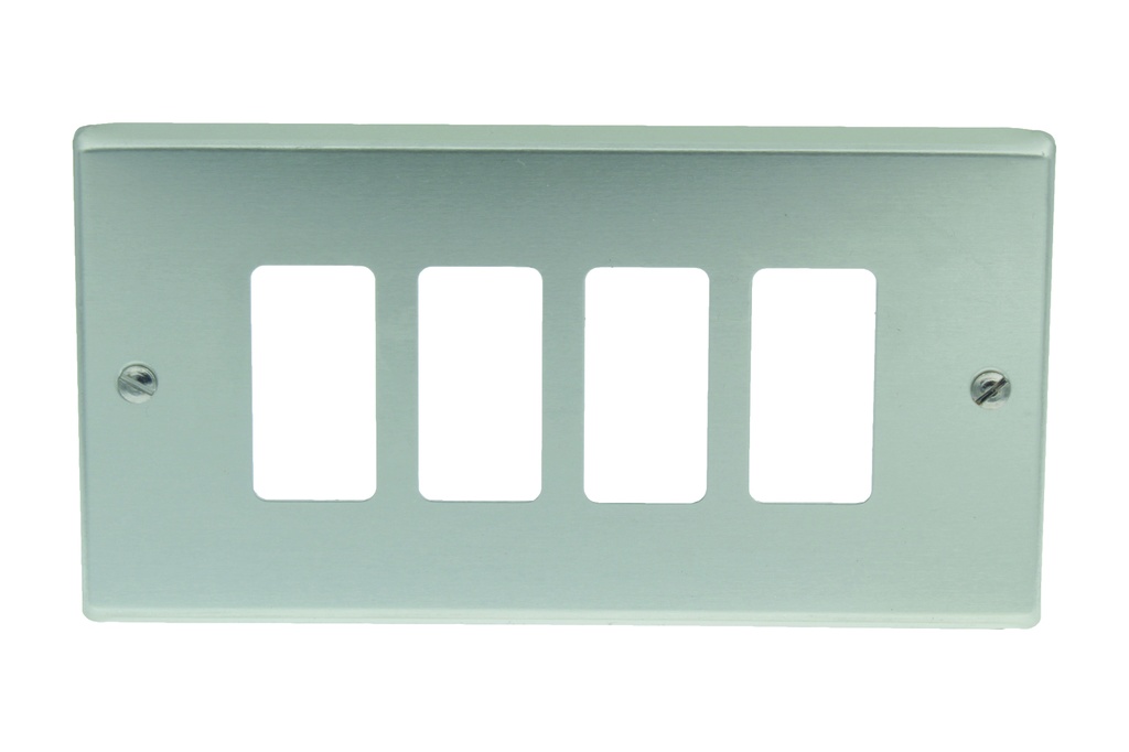 PLACCA FAEG ALLUMINIO ANODIZZATO PAGLIERINO TIPO MAGIC 4 POSTI