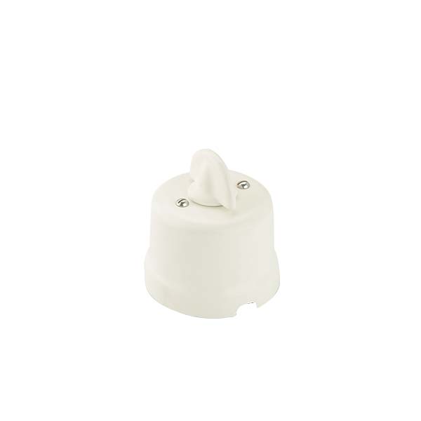 PULSANTE ROTATIVO IN PORCELLANA OPACO ALTEZZA 72MM Ø 71MM FAI