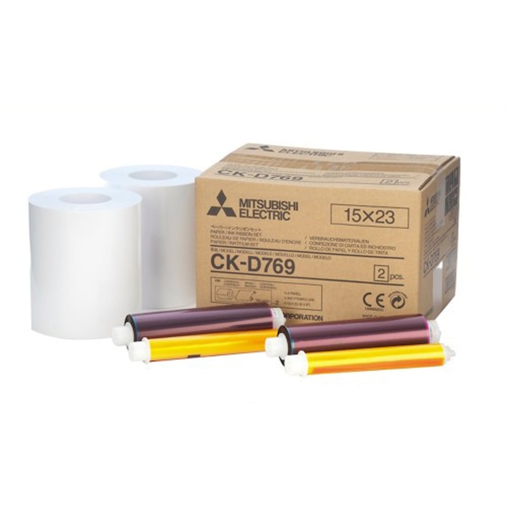 CARTA ED INCHIOSTRO PER CP-D70/D707 DW - FORM. 15X23 - CONF.DOPPIA DA 360 ST.