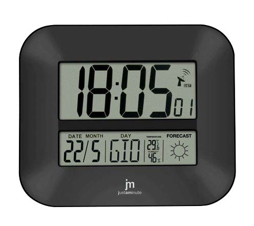 OROLOGIO PARETE RADIOC. METEO GRIGIO LOWELL