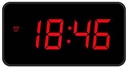 SVEGLIA DIGITALE LED ADATTATORE NERA LOWELL