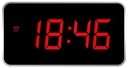 SVEGLIA DIGITALE LED ADATTATORE SILVER LOWELL
