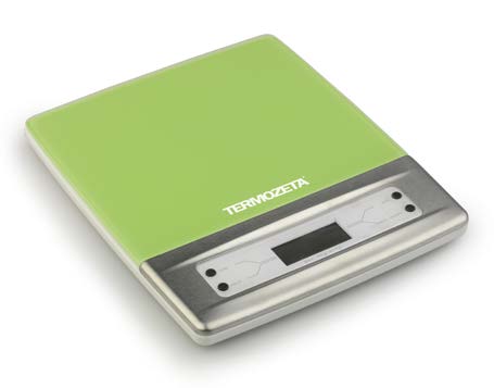 BILANCIA DA CUCINA ELETTRONICA CON BASE IN VETRO TEMPERATO TERMOZETA
