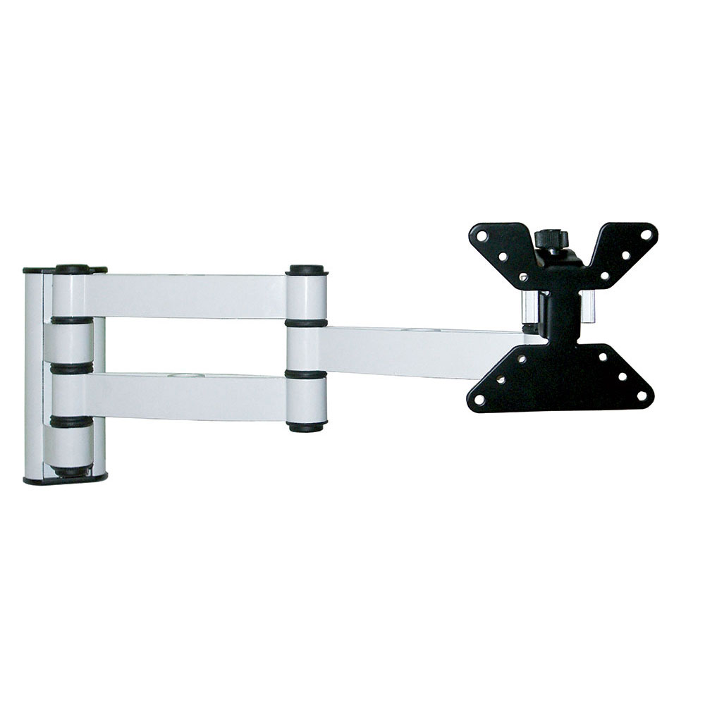 SUPPORTO TV A MURO BRAVO MODELLO LCD30 PER TV LCD DA 10" A 26" CON 3 SNODI COLORE BIANCO 