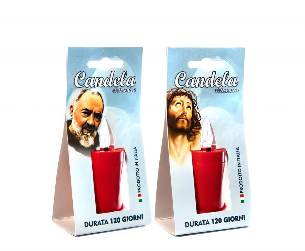 LUMINO LED A BATTERIE STILO AA INCLUSE DURATA 120GG Ø 3.2 CM - H 9.5 CM. COLORE ROSSO