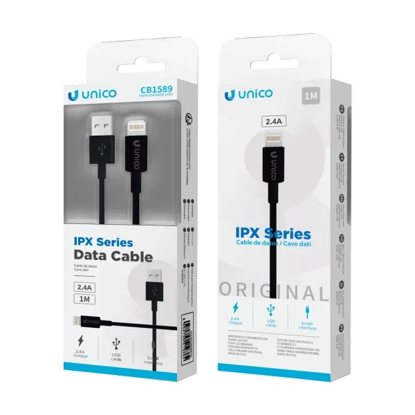 CAVO UNICO DA USB-A A USB-C 2.4Ah 100CM BIANCO 